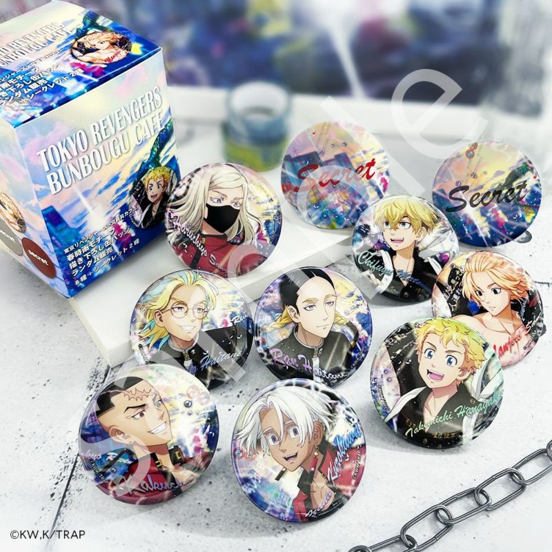 Tokyo Revengers x Stationery Cafe Haru Shigure motif original can badge