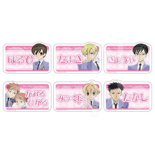 Ouran High School Host Club Anime Merch - Character Name Badge( Random 1 )