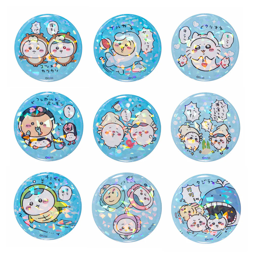 Chiikawa Aquarium Holographic Badge Collection(Random 1)
