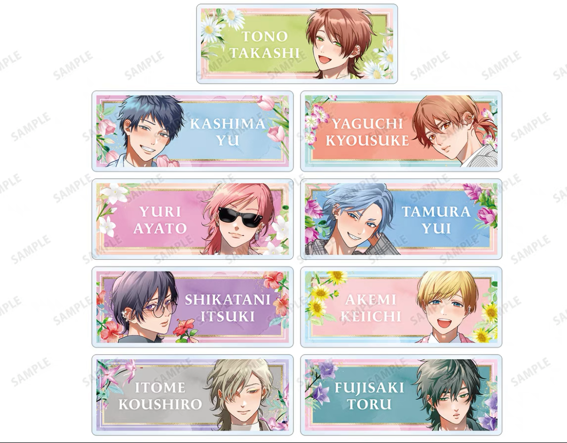 Yarichin Bitch Club Character Name badge (1 Random)