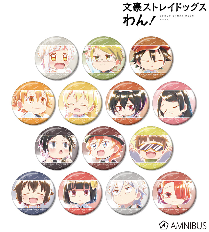 Bungo Stray Dogs Wan! Trading Ani-Art aqua label 2nd edition can badge (1 Radnom)
