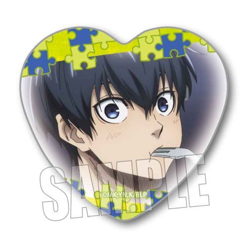 Blue Lock Heart Shape Can Badge Yoichi Isagi