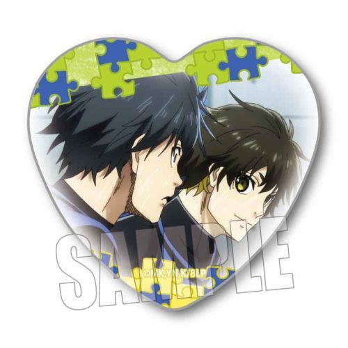 Blue Lock Heart Shape Can Badge Yoichi Isagi & Meguru Bachira