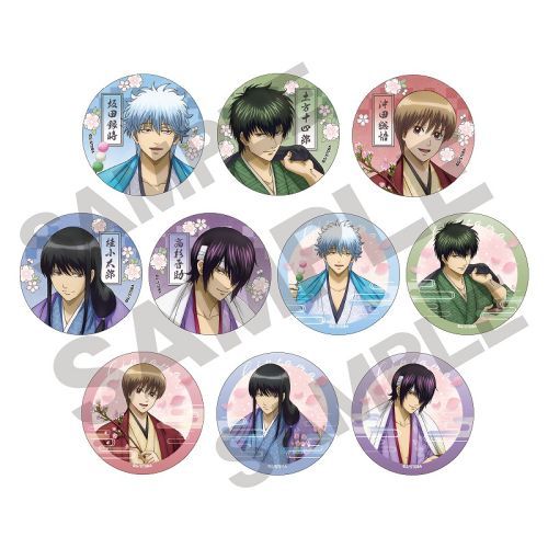 Gintama Trading Can Badge Box ( 1 Random)