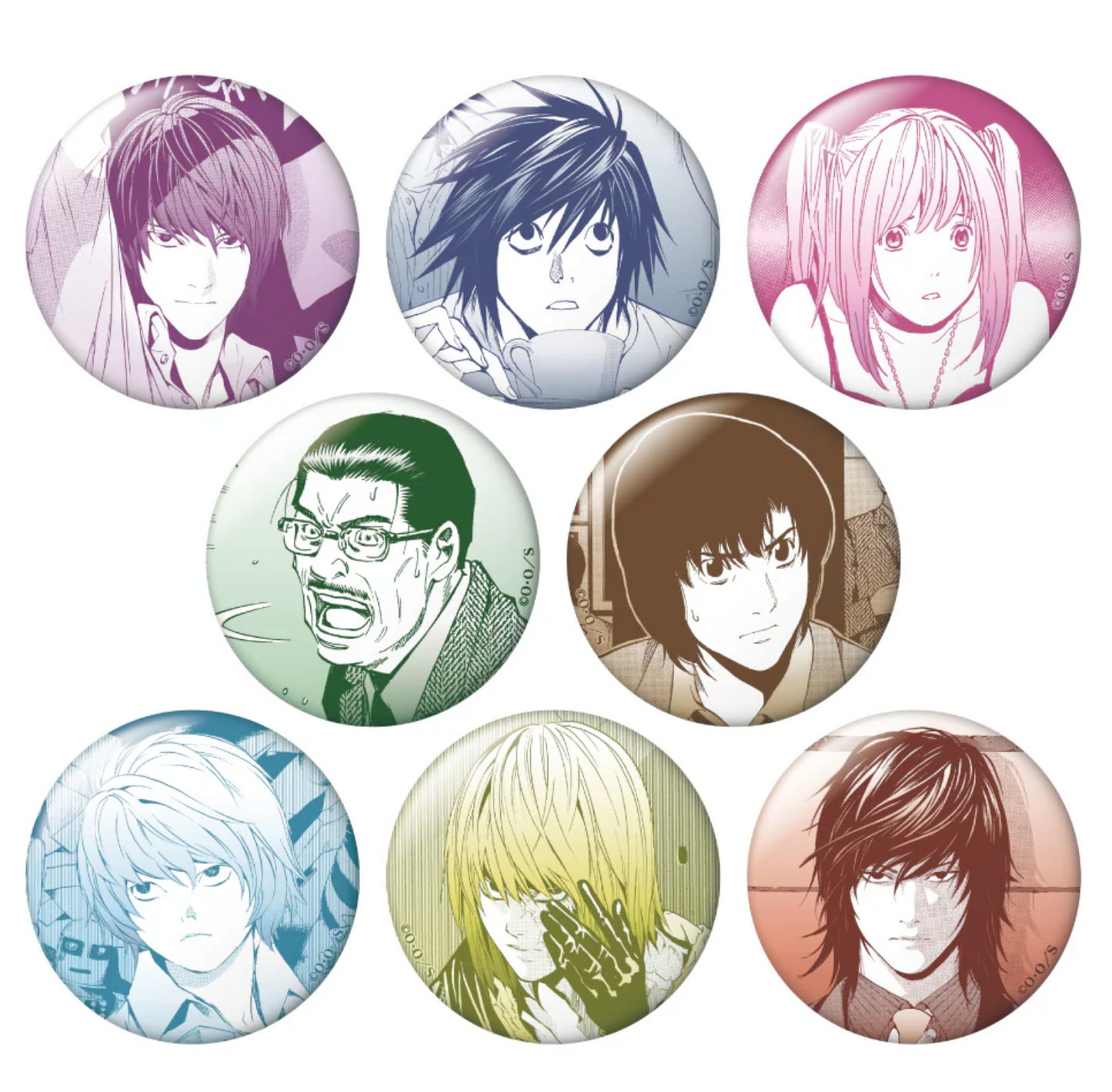 Death Note Colorful Character Badge (1 Random)