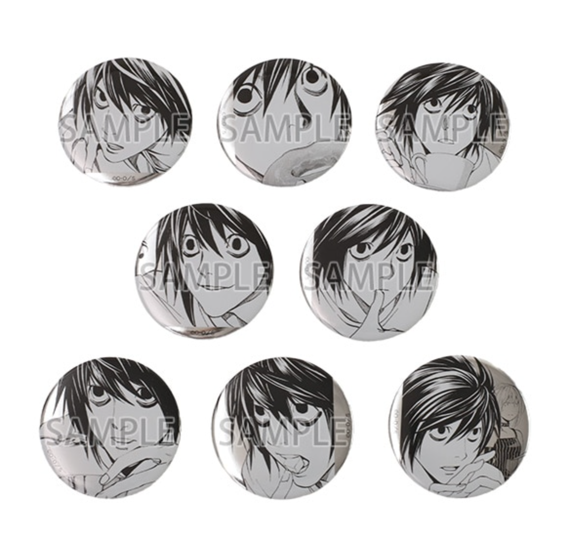 Death Note - L Character Badge (1 Random)