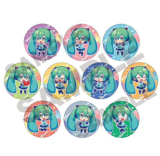 Hastune Miku Pukasshu Tin Badge (1 Random)