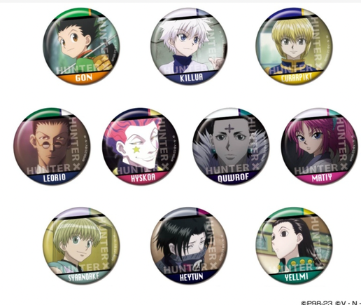 Hunter x Hunter Character Trading Tin Badge (1 Random)