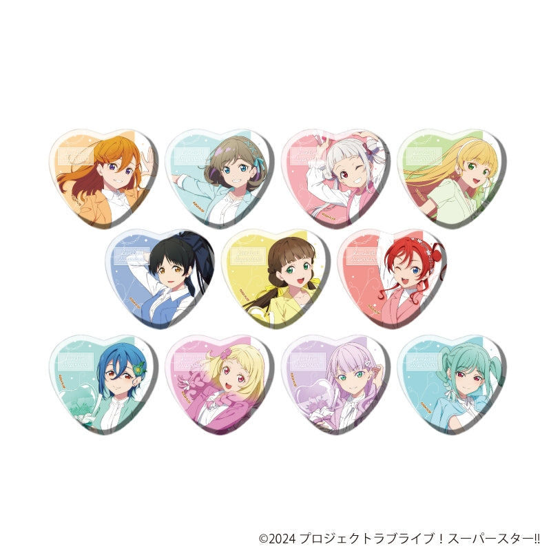 Love Live! Superstar!! Heart-shaped can badge 05/balloon bouquet ver. Trading (11 types in total)