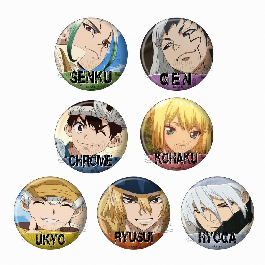Dr.STONE Hundred Faces Can Badge( 1 Random)