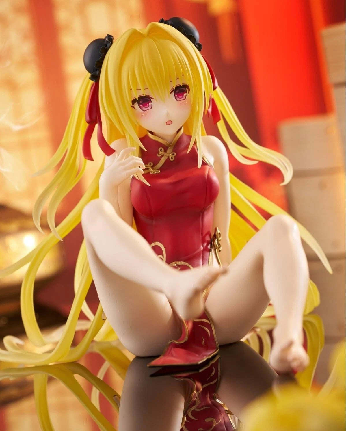 To Love-Ru Darkness Golden Darkness Golden Desktop Cute Figure Cheongsam Ver.