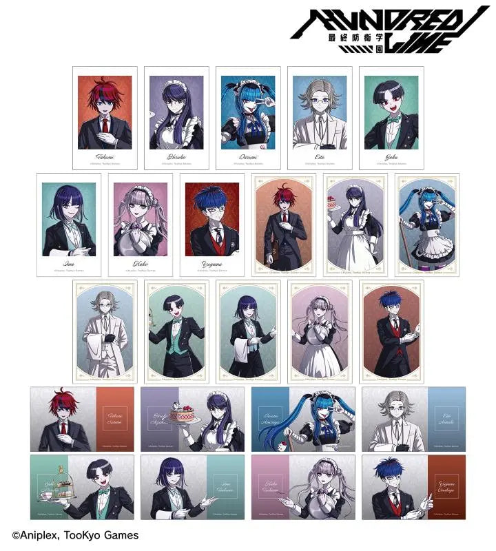 HUNDRED LINE -Final Defense Academy- Original Illustration Maid & Butler Ver. Trading Illustration Cards( Random 1 Pack)