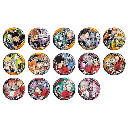 "Haikyu!!" Collection Badge "MEMORIES" 3rd Edition Karasuno High School vs Nekoma High School (14 types in total / 1 type randomly
