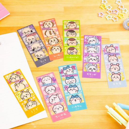 Chiikawa Trading Nostalgic Print Sticker Style Book Marker(Random 1)