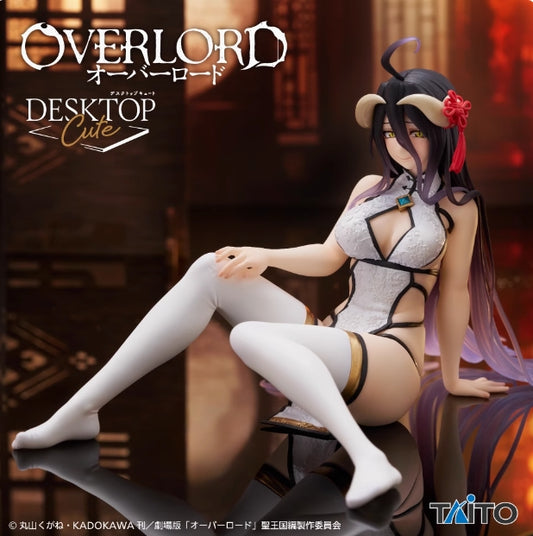 Pre-Order OVERLORD Albedo Desktop Cute Figure China White Dress Ver