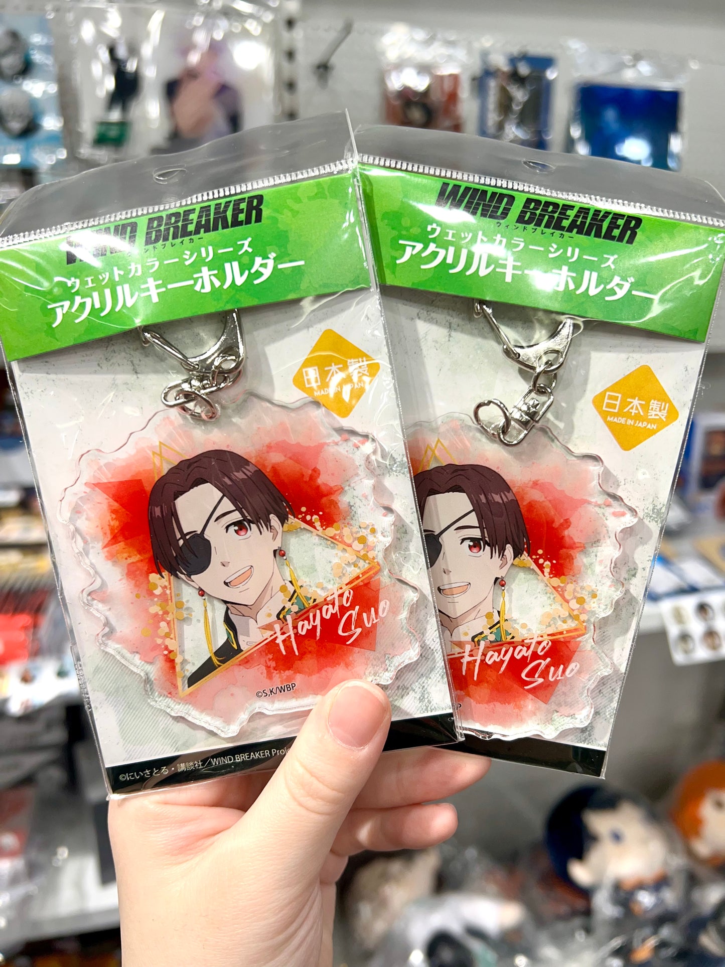WIND BREAKER Wet Color Series Acrylic Key Chain Hayato Suo