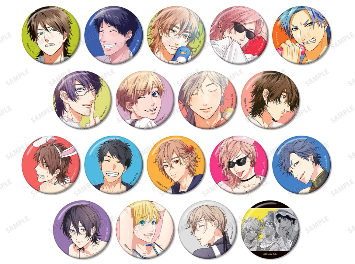 Yarichin Bitch Club Character Profile Can Badge (1 Random)