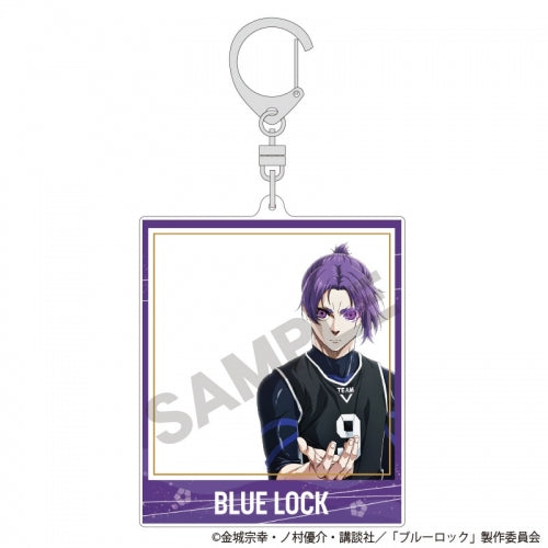 Blue Rock Frame Acrylic Keychain Reo Mikage Team V