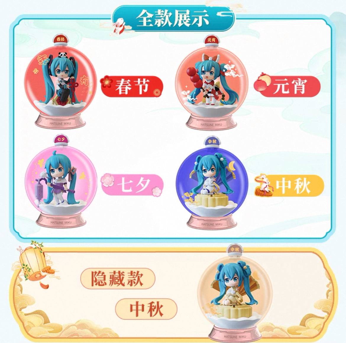 Hatsune Miku Chinese Festival Blind Box (1 Random)