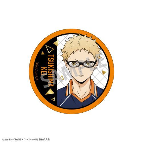 Haikyuu!! Trading Foil Stamped Can Badge A BOX (7 types) (1 Random)