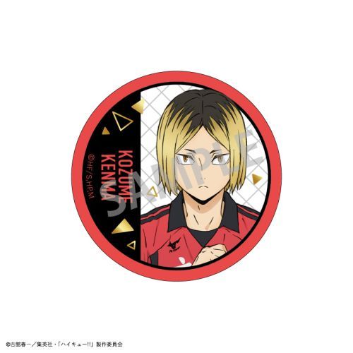 Haikyuu!! Trading Foil Stamped Can Badge A BOX (7 types) (1 Random)