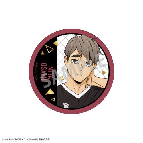 Haikyuu!! Trading Foil Stamped Can Badge A BOX (7 types) (1 Random)