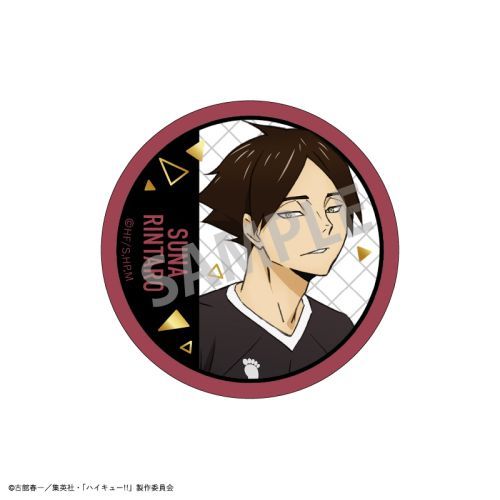 Haikyuu!! Trading Foil Stamped Can Badge A BOX (7 types) (1 Random)