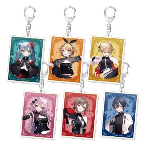Hatsune Miku 39culture 2023 EXTRA COSPLAY Trading Acrylic Key Chain with Glitter Box