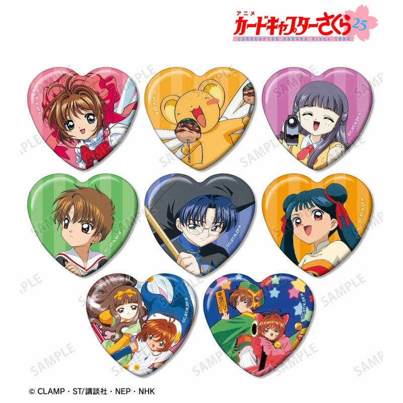 "Cardcaptor Sakura" Trading Heart-Shaped Can Badges vol.2 （Random 1 ）