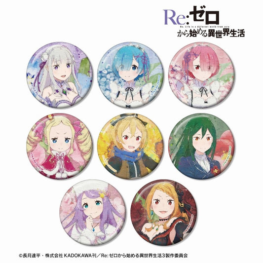 Re:ZERO − Starting Life in Another World Trading Grunge CANVAS Can Badge (1 Random)
