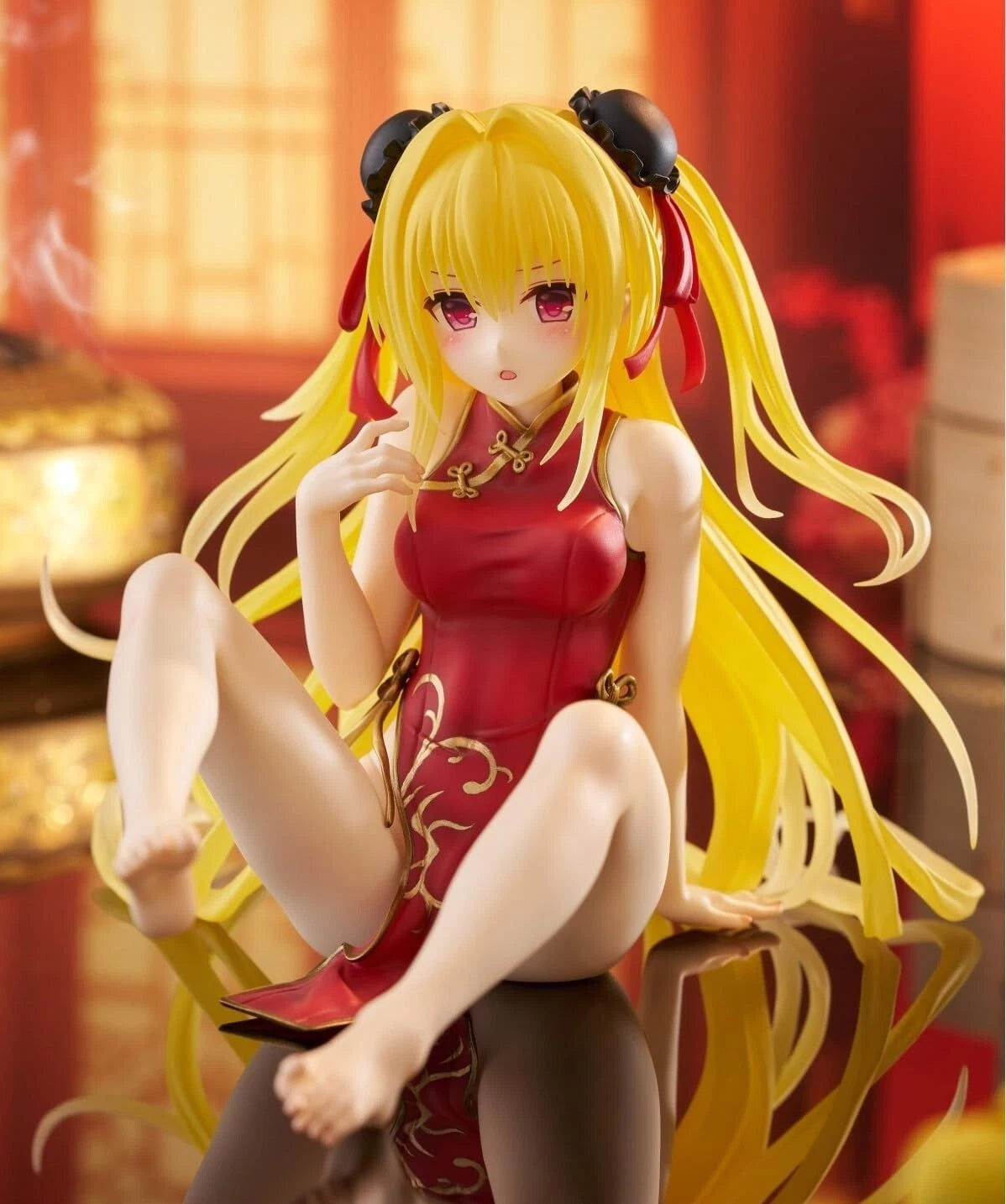 To Love-Ru Darkness Golden Darkness Golden Desktop Cute Figure Cheongsam Ver.